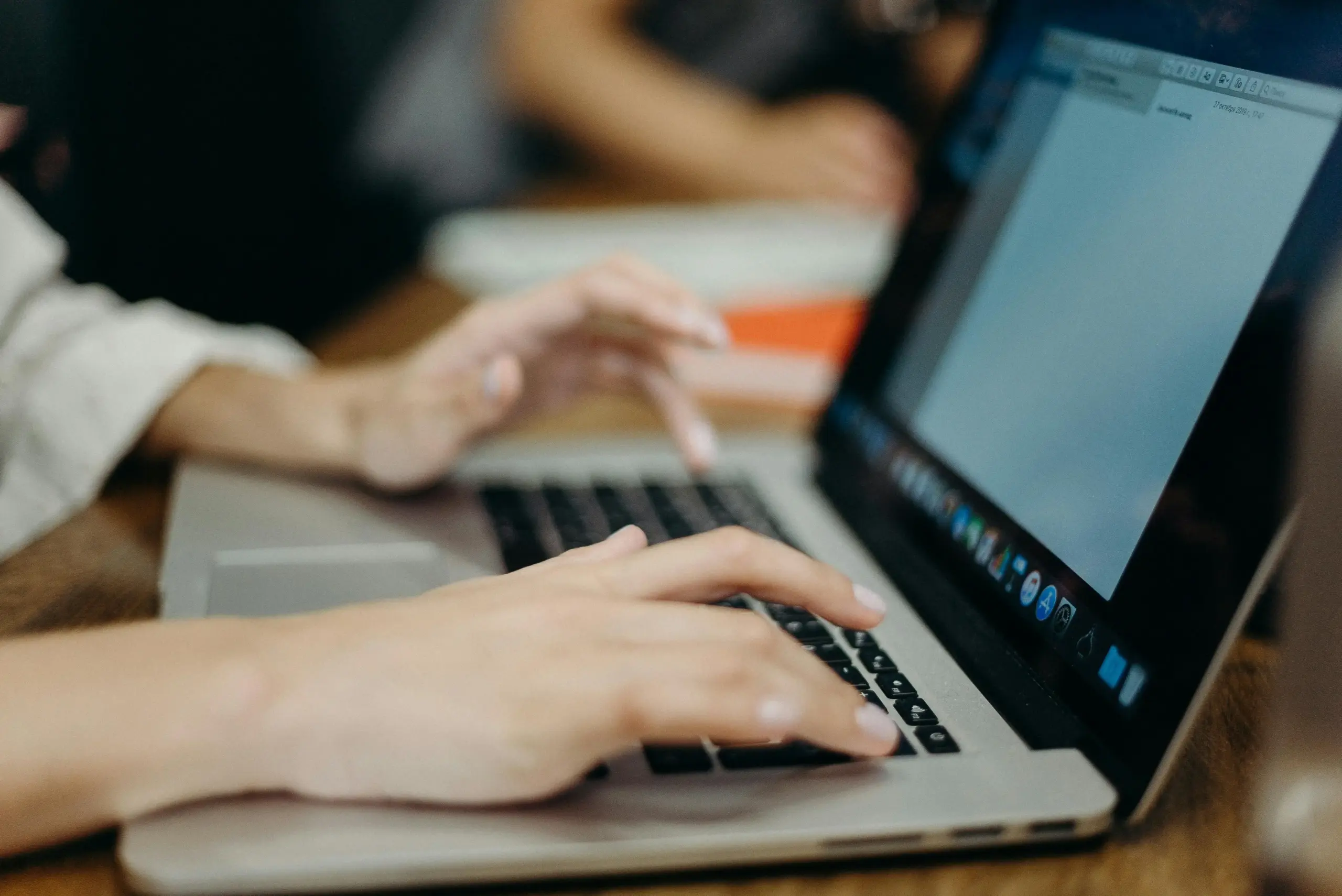 Person working at the computer